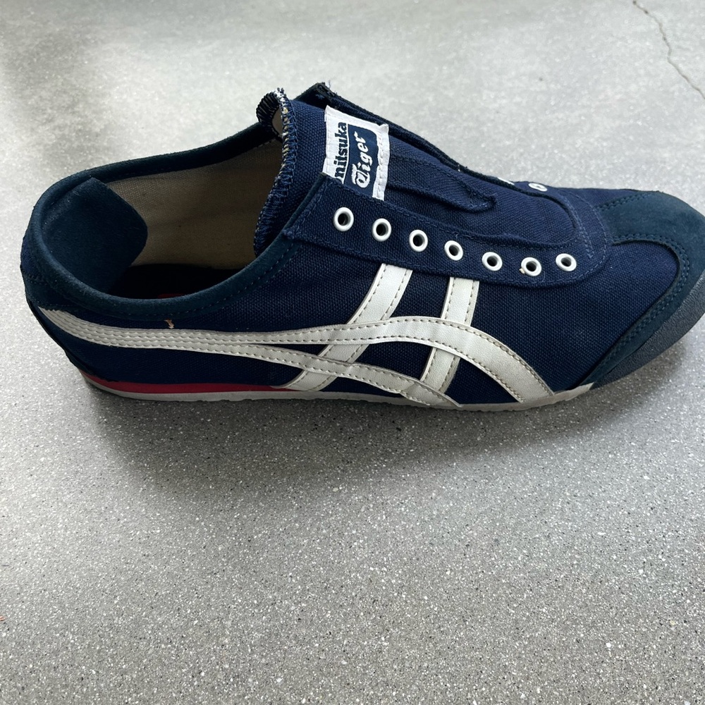 Onitsuka Tiger by Asics Men's Blue and White Sneakers